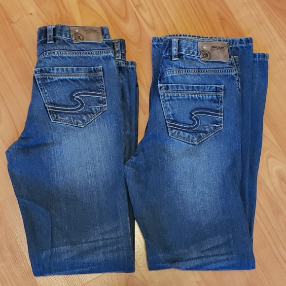 Silver Jeans Other - 2 pairs girls Zane Silver jeans adjustable waist